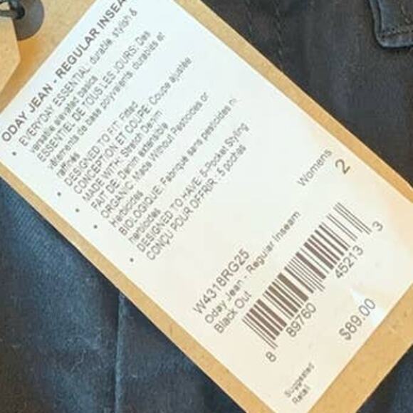 NEW Prana Skinny Jeans 2/26 Regular Black Oday  Mid Rise Preppy  Womens - Picture 4 of 6